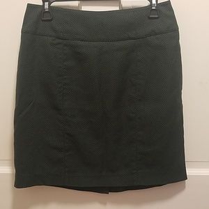 Forest green pencil skirt